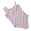 Shade Critters Diagonal Stripe Girls Shimmer One Piece Swimsuit 3t-14