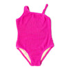 Shade Critters Berry Girls Crinkle One Shoulder One Piece Swimsuit 2t-10 Shade Critters Berry Girls Crinkle One Shoulder One Piece Swimsuit 2t-10