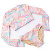Shade Critters Tutti Fruity Girls Cropped Rashguard Swim Set 4t-14