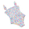 Kids Swim Brand Shade Critters Spring Blooms Girls Smocked One Piece Swimsuit 6m-10