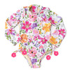 Shade Critters Summer Gardens Girls Long Sleeve One Piece Swimsuit 6m-10