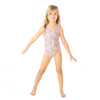 Best Kids Swimwear Brand Shade Critters Petal Pink Girls Fringe Back One Piece Swimsuit 6m-14