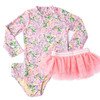 Alternative shot of Shade Critters Petal Pink Girls Rashguard & Tutu Swim Set 6m-6 Alternative shot of Shade Critters Petal Pink Girls Rashguard & Tutu Swim Set 6m-6