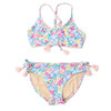 Alternative shot of Shade Critters Spring Blooms Tween Girls Tie Back Two Piece Swimsuit 7-14