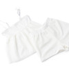 Kids Swim Brand Shade Critters White Girls Crochet Peplum Tank & Short Cover Up Set 3t-14