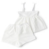 Best Kids Swimwear Brand Shade Critters White Girls Crochet Peplum Tank & Short Cover Up Set 3t-14