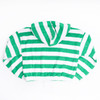 Best Kids Swimwear Brand Shade Critters Green Stripe Girls Terry Hoodie 3t-14