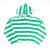 Shade Critters Green Stripe Girls Terry Hoodie 3t-14