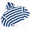 Kids Swim Brand Shade Critters Navy Stripe Girls Terry Hoodie 3t-14
