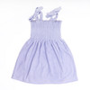 Purple Terry Girls Smocked Tank Dress 3-14