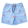Shade Critters octopus-icon trunks with embroidered pink octopuses and navy drawstring.