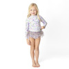 Wildflower Fields Girls Rashguard Swim Set 6m-6