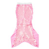 Shade Critters Girls pink paillette mermaid tail cover up with shimmering sequin front.