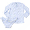Girls coastal gardens rashguard swim set with full coverage design and flexible fit, trendy kids swimwear.