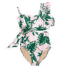 One piece Drape Shoulder Women's -Pink Palm