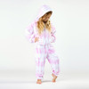 Shade Critters Terry Jogger Pant- Pink Tie Dye hood up