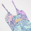 detail of Shade Critters One Piece Monokini Girl's 7-14 Paisley Colorblock