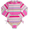 Shade Critters One Piece Longsleeve Girls 6m-6 Beach Stripe