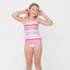 Shade Critters Swimsuit One Piece w/ Bows Girls 6m-8 Beach Stripe