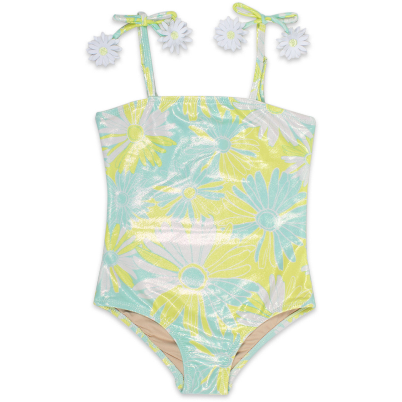 One Piece w/ Shoulder Daisy Girls 6m-8 Mod Daisy Mint