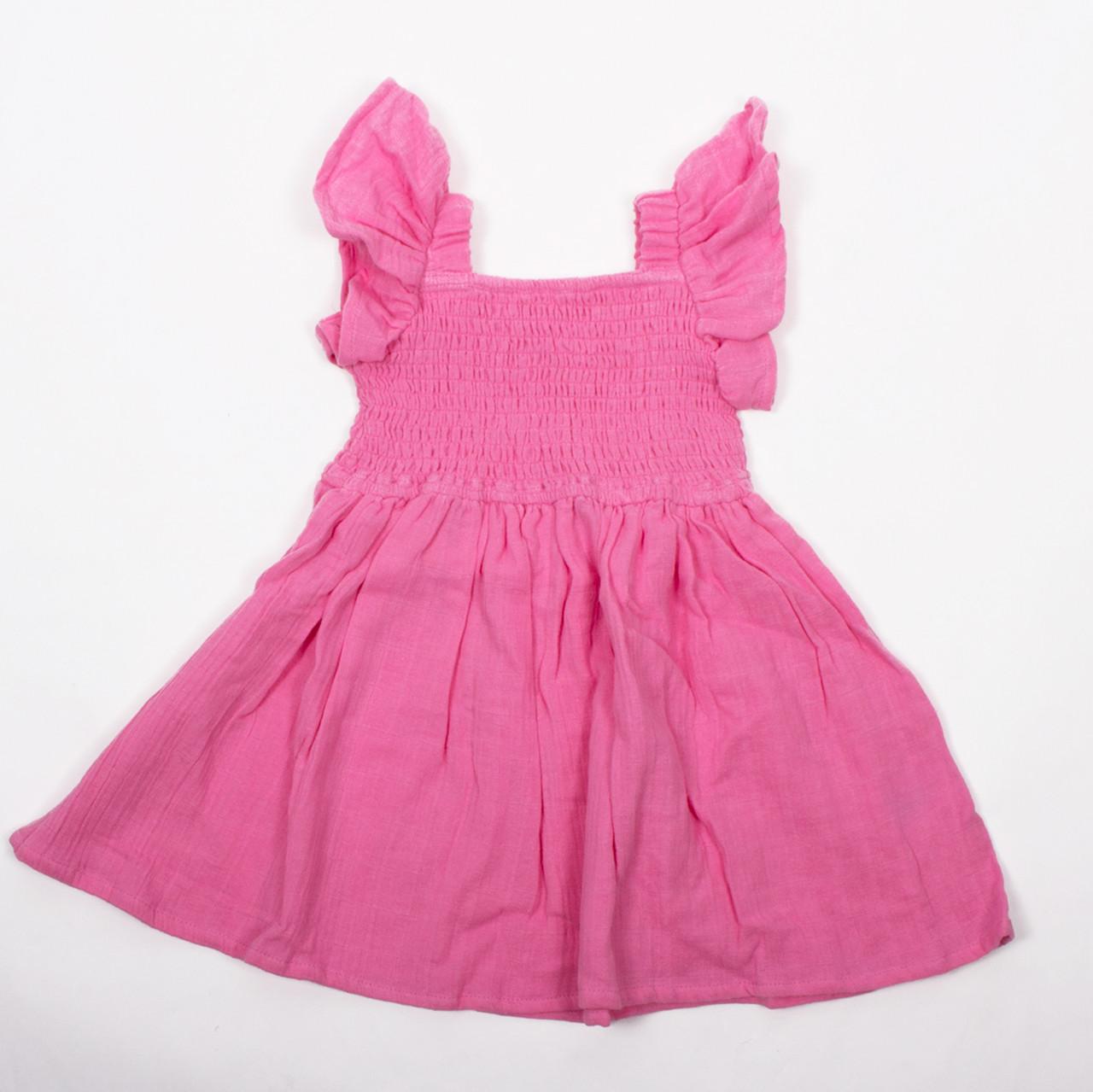 Smocked Cover Up Dress Girls 3-14 Pink - Shade Critters