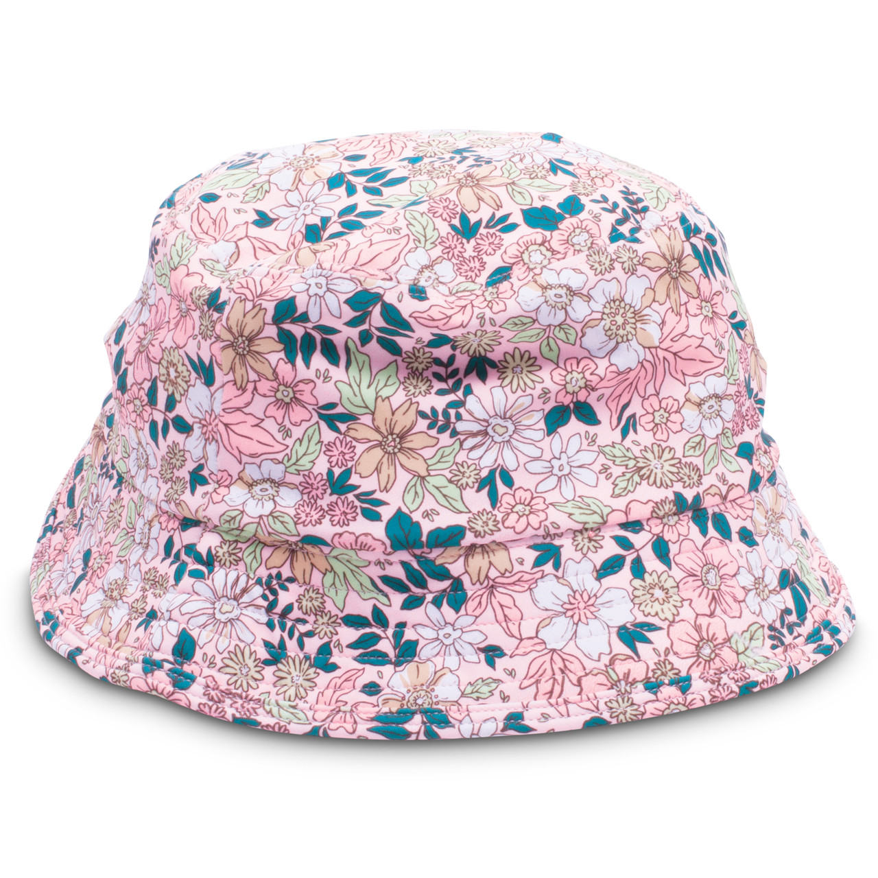 Pink Ditsy Floral Girls Sun Bucket Hat 6m-10 - Shade Critters