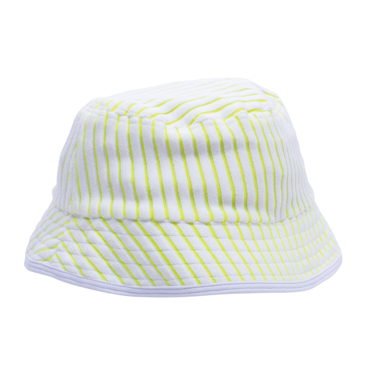 Berry Stripe Terry Girls Sun Bucket Hat 3-14 - Shade Critters