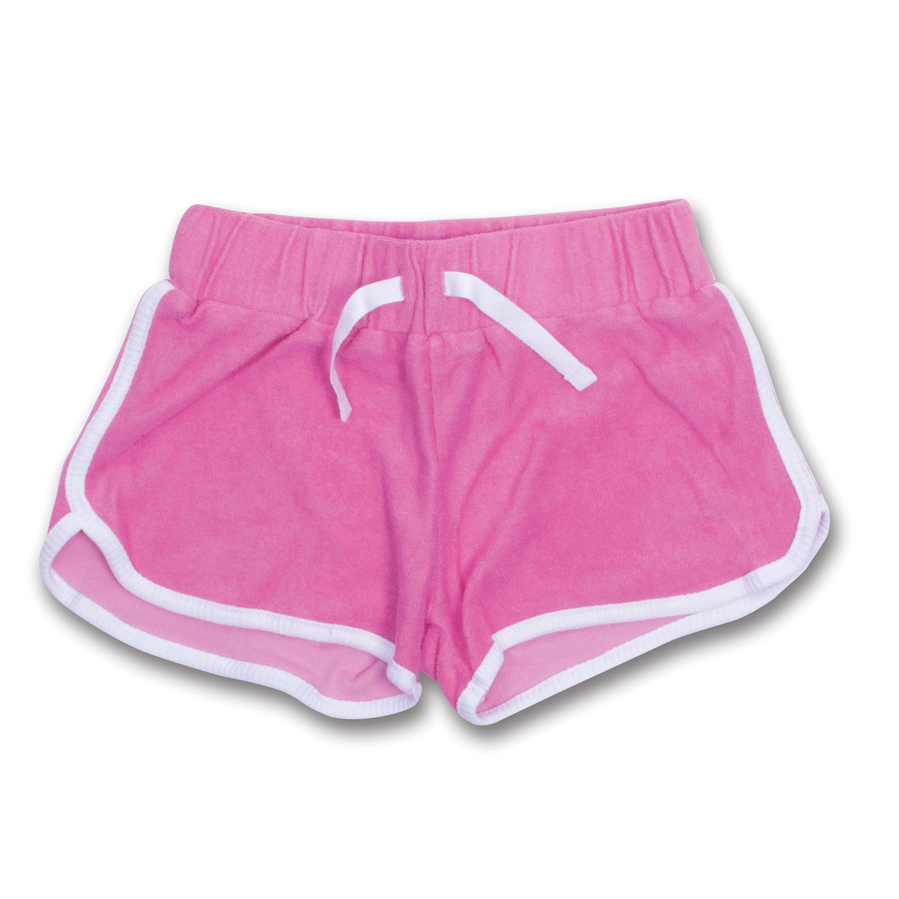 Pink Terry Girls Drawstring Short 3-14 - Shade Critters
