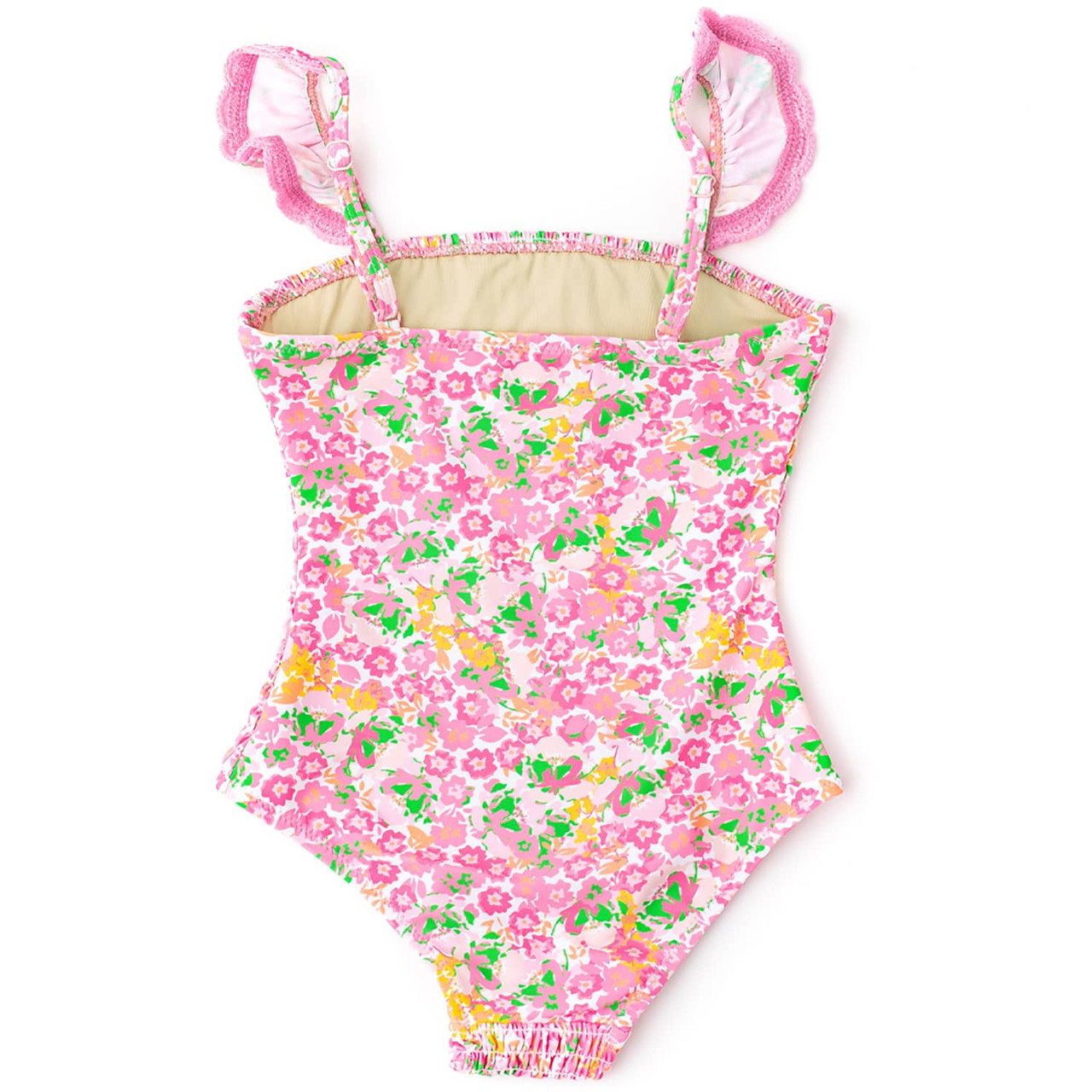 水着・ラッシュガード acka crochet frill swim wear S-M size la ceida Sheer Beach Swimsuit with Metallic Sparkle Glitter