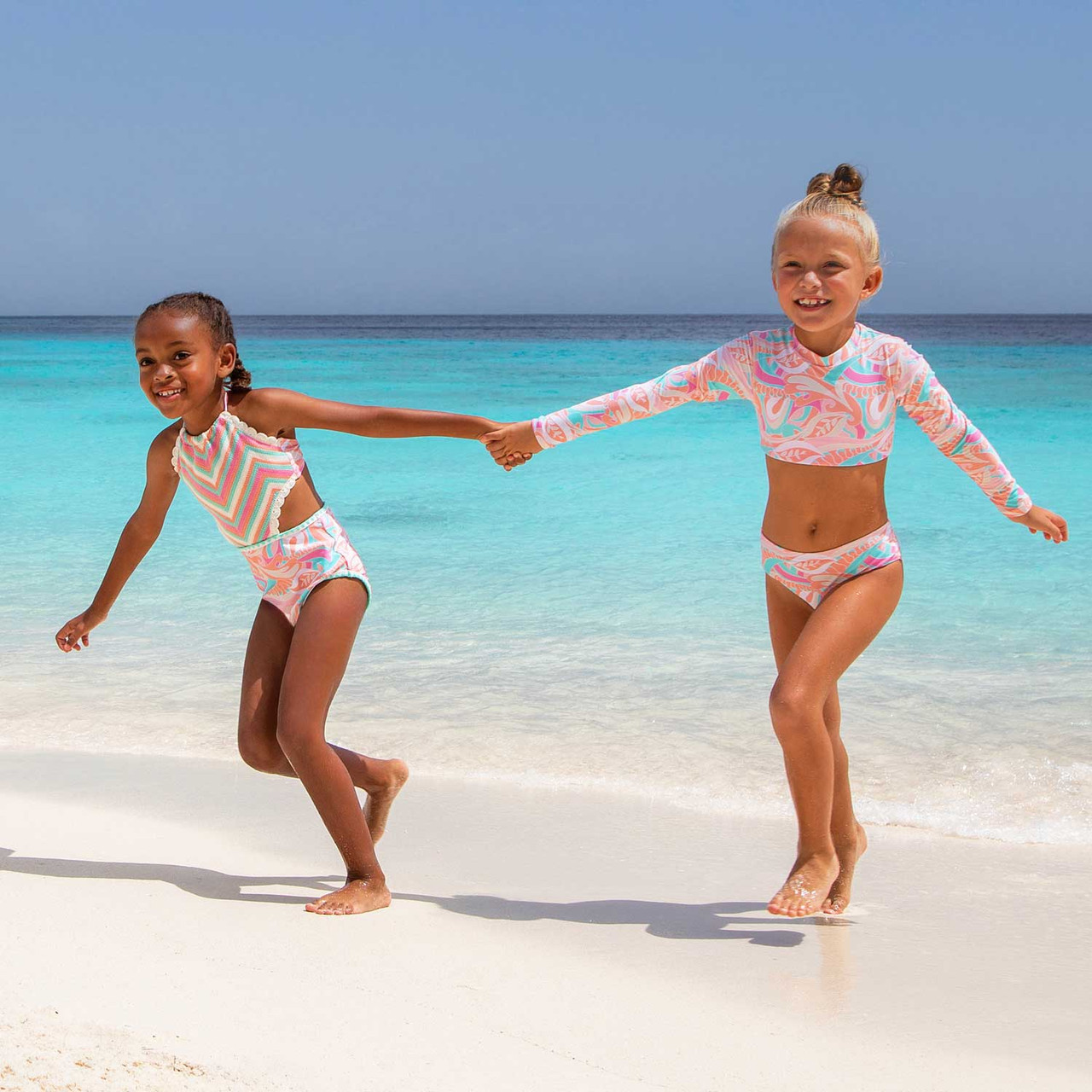 Tutti Fruity Girls Crochet Halter One Piece Swimsuit 4t-14 - Shade