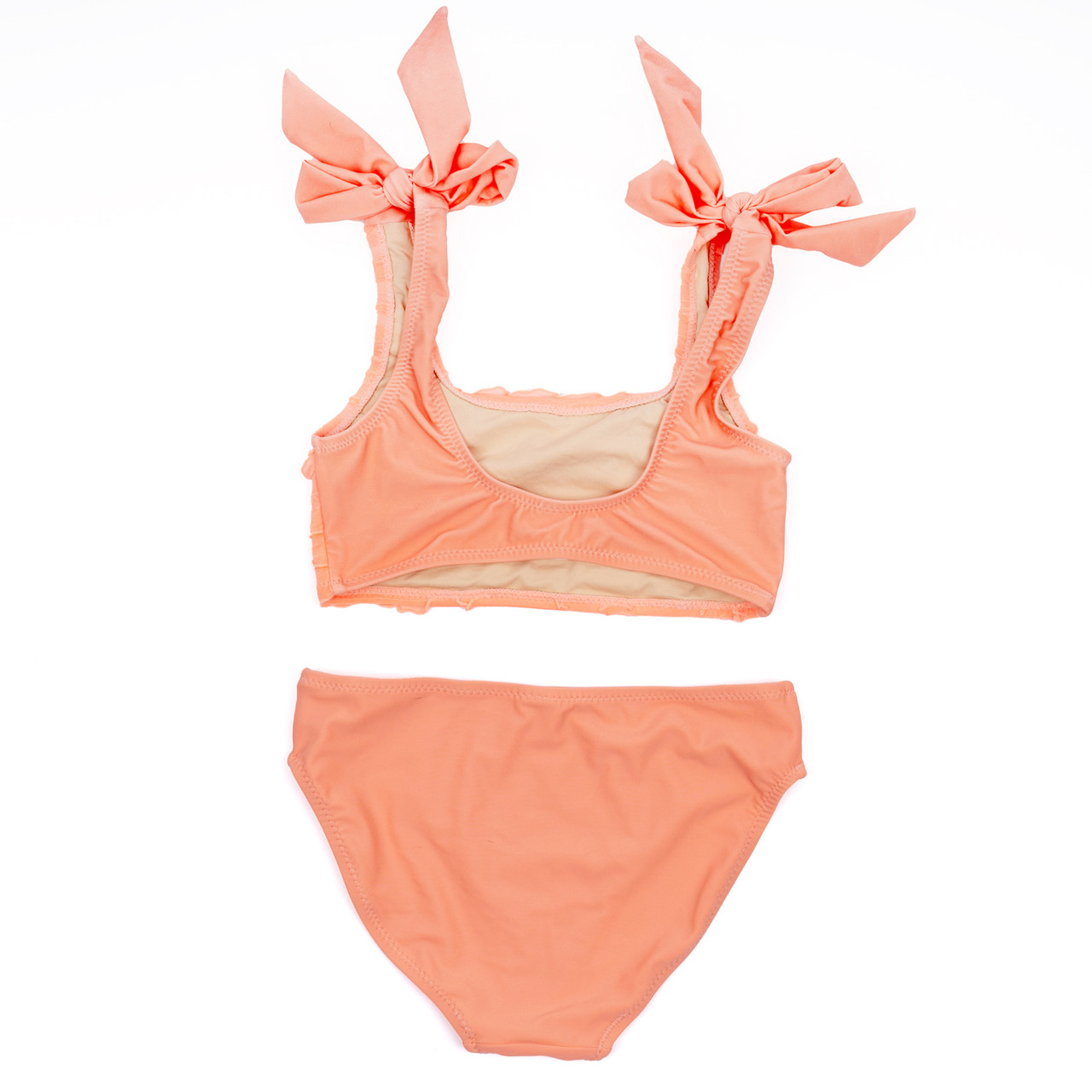 Coral Girls Ruffle Two Piece Swimsuit 4t-14 - Shade Critters
