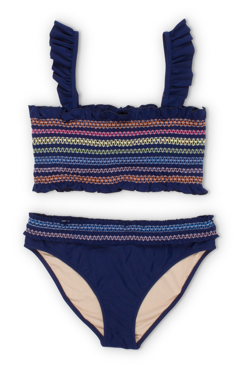 smocked bikini set