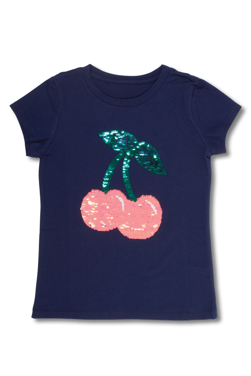 Cherry Flip Sequin T-Shirt