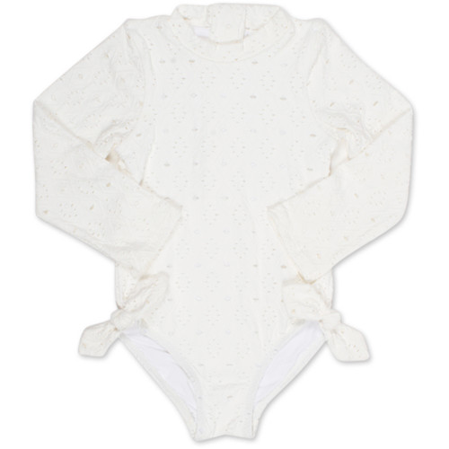 Shade Critters Longsleeve One Piece Girls 6m-6 White Eyelet