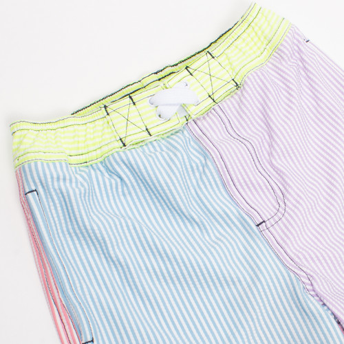 Shade Critters Swimsuit 4 Way Stretch Swim Trunk Boys 6m-6 Seersucker Colorblock Shade Critters Swimsuit 4 Way Stretch Swim Trunk Boys 6m-6 Seersucker Colorblock