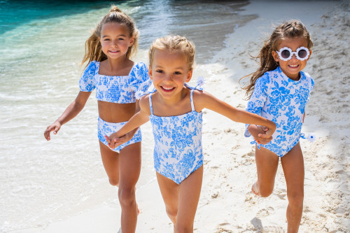 Little girl swimsuits one on sale piece