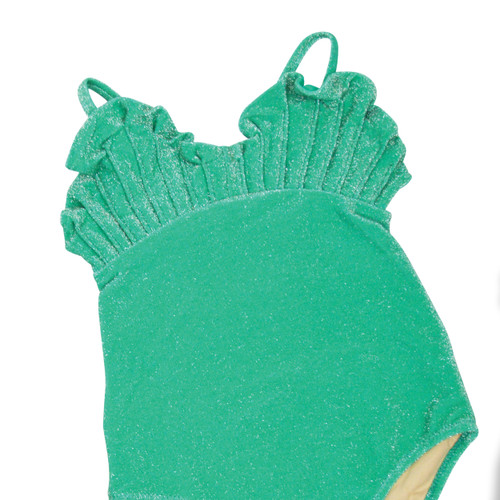 Green Shimmer Mermaid Girls One Piece Swimsuit 6m-8 Green Shimmer Mermaid Girls One Piece Swimsuit 6m-8