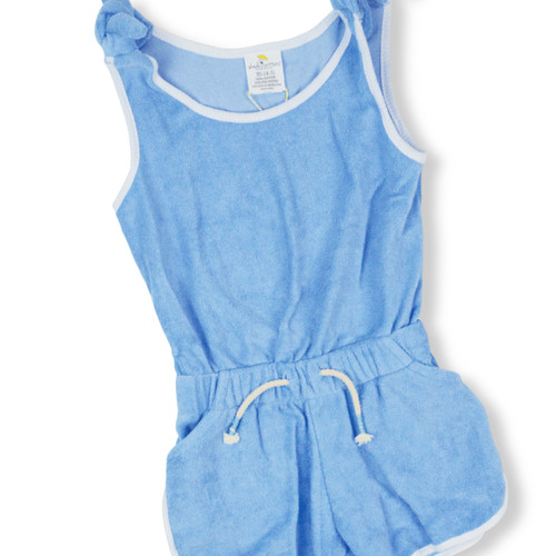 Shade Critters Coverup Blue Terry Girls Active Romper 3-14 Shade Critters Coverup Blue Terry Girls Active Romper 3-14