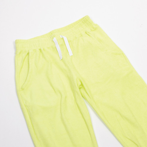 Detail of Shade Critters Citron Terry Joggers Detail of Shade Critters Citron Terry Joggers