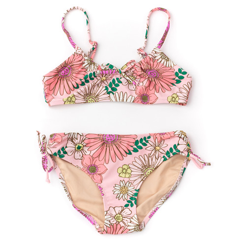 Shade Critters Retro Blossom Tie Back Bikini 7-14
