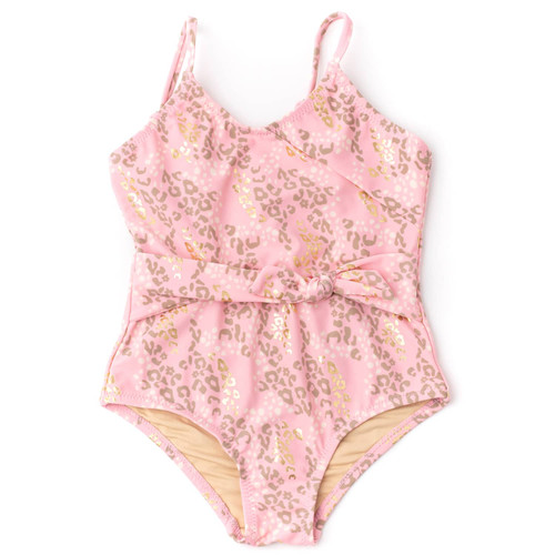 girls low wrap one-piece swimsuit, girls swimsuits