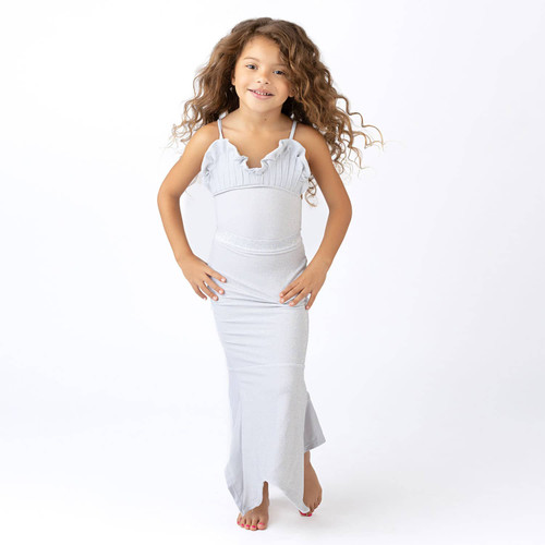 Shade Critters Swimsuit Silver Girls Shimmer Mermaid Shell One Piece Swimsuit 6m-8 Shade Critters Swimsuit Silver Girls Shimmer Mermaid Shell One Piece Swimsuit 6m-8