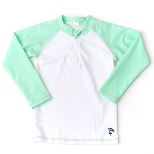 Shade Critters Mint Boats Boys Water Appearing Rashguard Top 6m-10