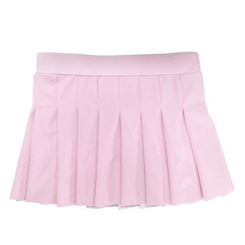 Pink Girls Cute Pleated Active Skirt