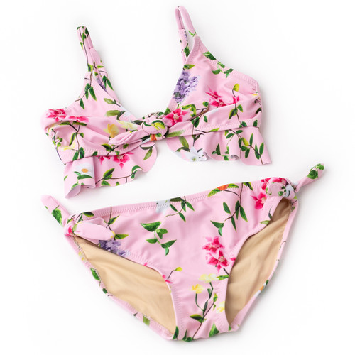 Detail of Wildflowers Girls Ruffle Bikini 7-14 Detail of Wildflowers Girls Ruffle Bikini 7-14