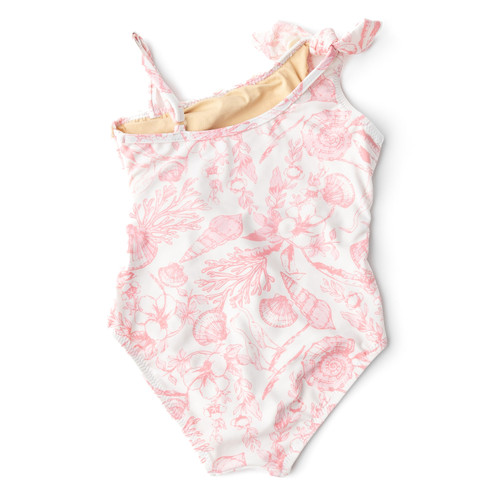 Alternative view of Shade Critters Seaside Toile Girls Shell One Shoulder Swimsuit Set 3t-10 2-10 Alternative view of Shade Critters Seaside Toile Girls Shell One Shoulder Swimsuit Set 3t-10 2-10