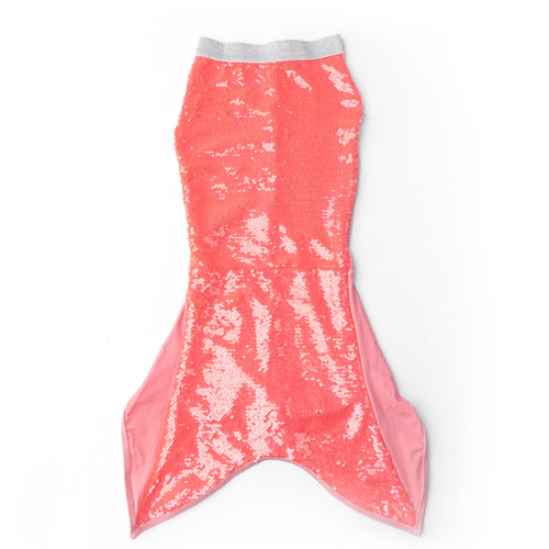 Shade Critters Coral Girls Sequin Cute Mermaid Tail Cover Up 3-10