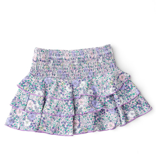Kids Swim suit by Shade Critters Flower Power Purple Smocked Ruffle Active Skirt 3-14 Kids Swim suit by Shade Critters Flower Power Purple Smocked Ruffle Active Skirt 3-14