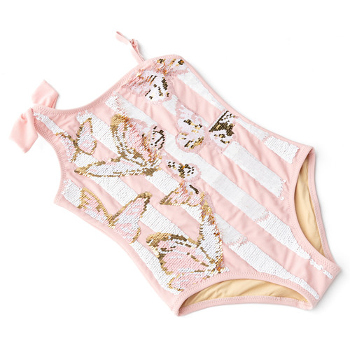 Best Kids Swimwear Brand Shade Critters Butterfly Stripe Girls Sequin One Shoulder One Piece Swimsuit 3t-10 Best Kids Swimwear Brand Shade Critters Butterfly Stripe Girls Sequin One Shoulder One Piece Swimsuit 3t-10