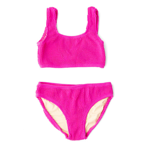 Shade Critters Berry Girls Crinkle Two  Piece Swimsuit 2t-10